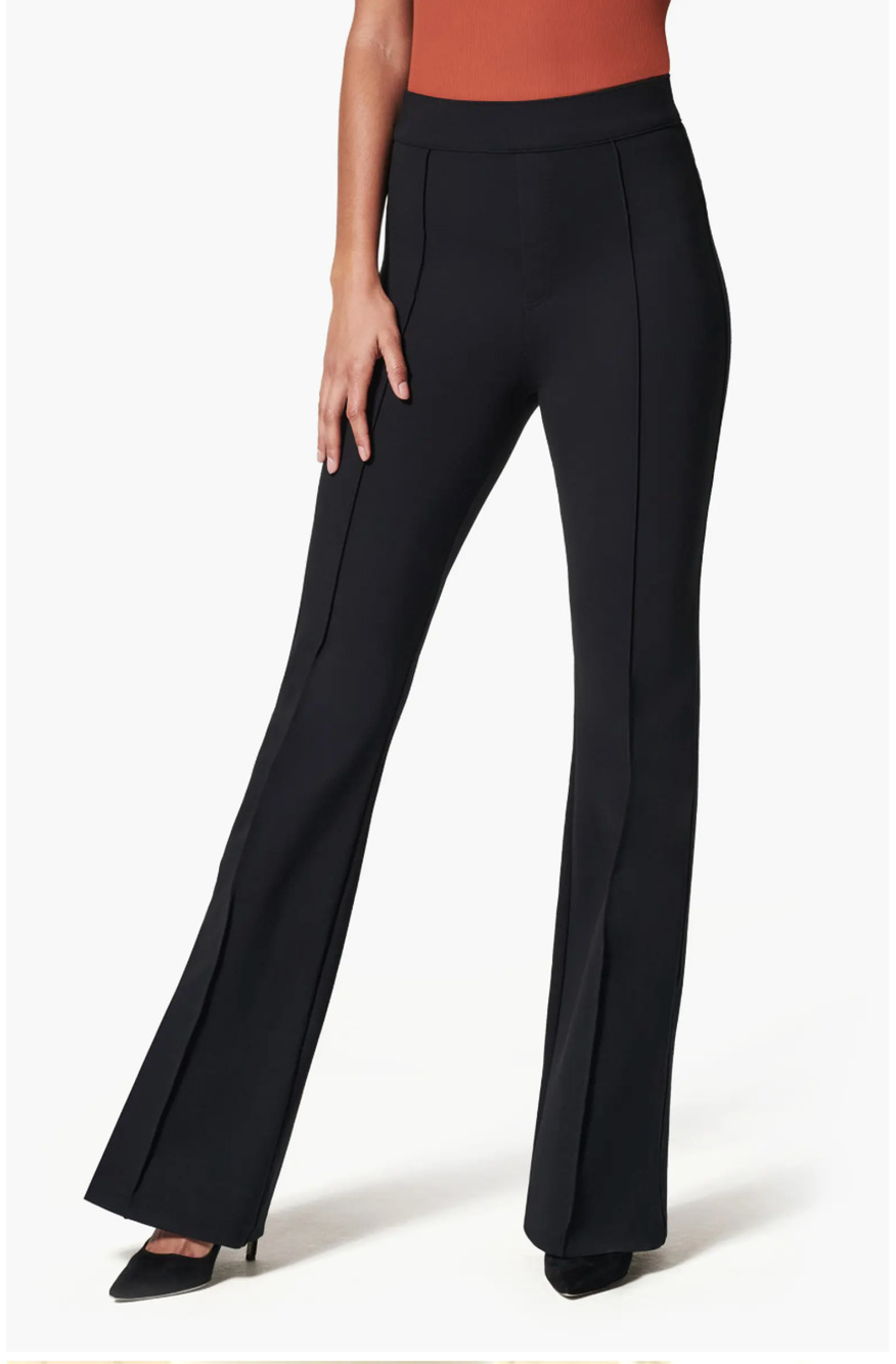 SPANX PerfectFit Ponte Flare Pants Small Black